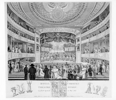 The Royal Cobourg Theatre, Surry by English School